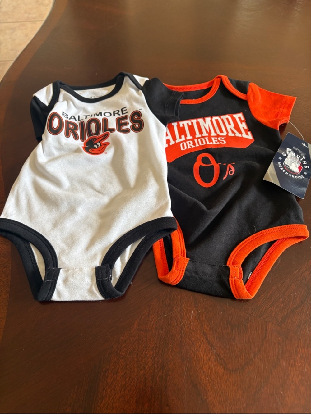 NWT- 2 bodysuits Orioles Infant One-Piece Bodysuits